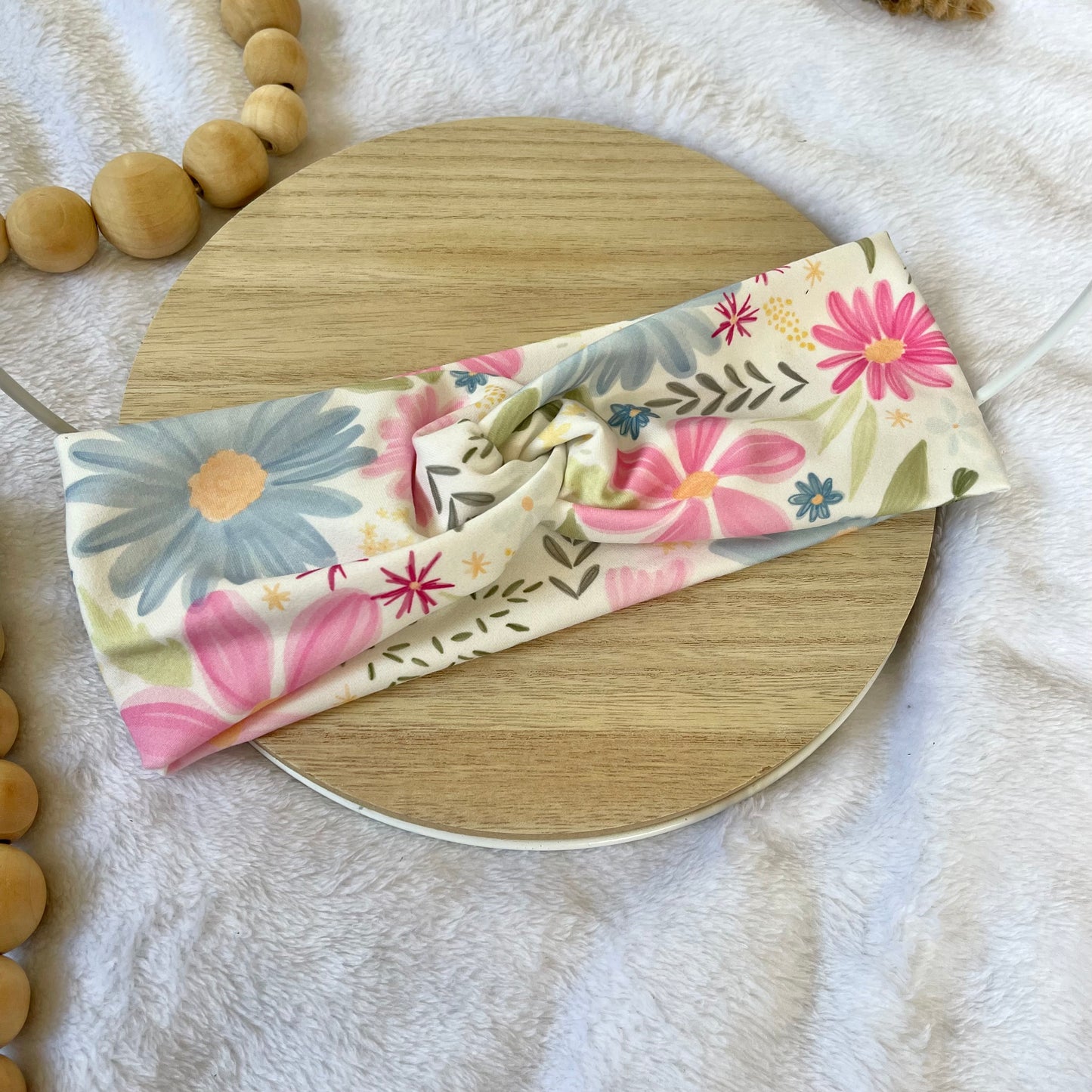 Sketchy Floral Twisted Headwrap