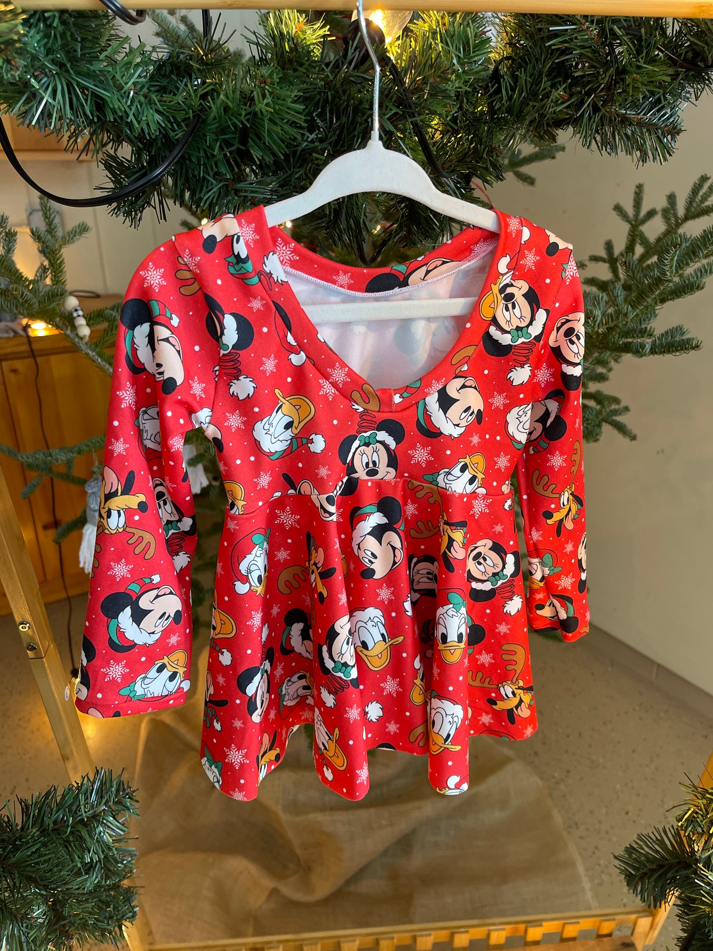 Mouse Friends Scoop Back Peplum Top