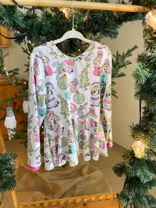 Heeler Friends Peplum Top