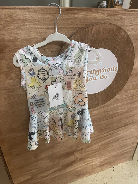 2T Princess Peplum Top
