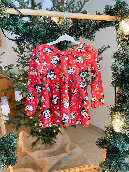 Mouse Friends Scoop Back Peplum Top