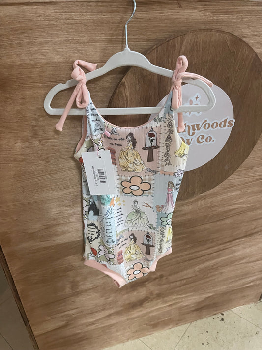 3T Princess Tie Strap Romper