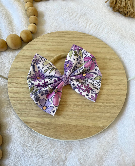 Purple Sketchy Floral
