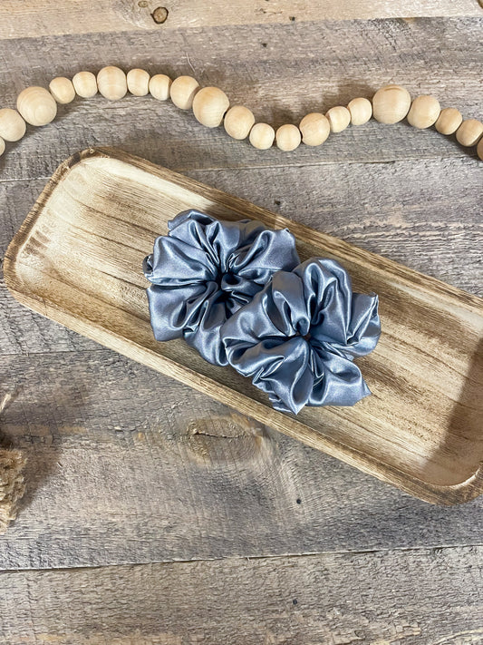 Gray Scrunchie