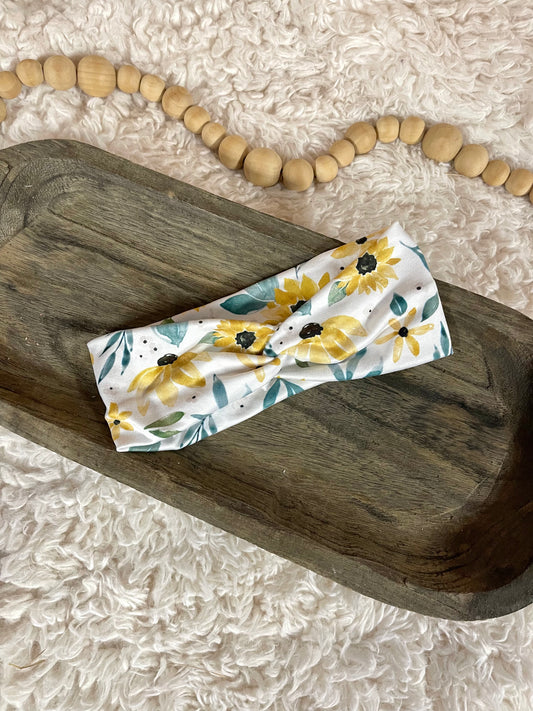 RTS Sunflower Twisted Headwrap